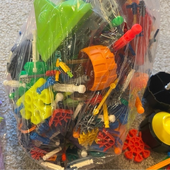 K’nex Building Block Piece Set Lot Flower Fairy Car Wheels Eye Ball Toy - Picture 6 of 6